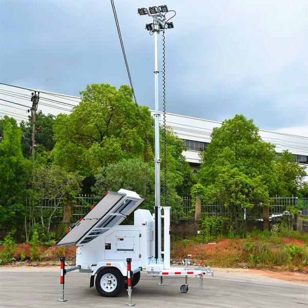 Telescopic Light Tower Renewable Energy Mobile Solar Light Tower Affordable Light Tower