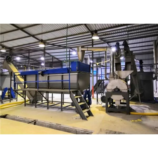 250kw Plastic Film Washing Machine Hdpe Pe Pp Bottle Waste Recycling Drying