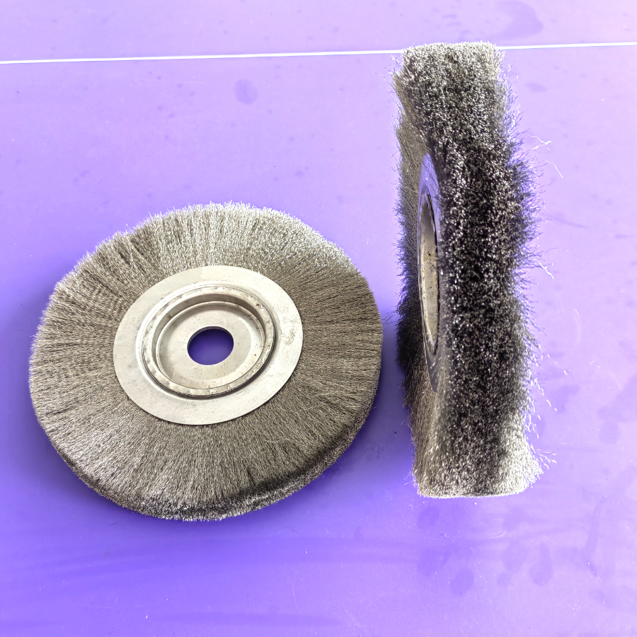 300mm OD Industrial Stainless steel Cylindrical Wire Brush Roller for Cleaning