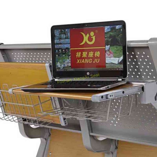 Armless Flame Retardant Material Coating University Classroom Chair 1.5mm Steel Back