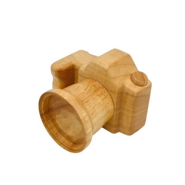 Cadeau créatif Jouets de caméra en bois mignons Ornements créatifs pour enfants
