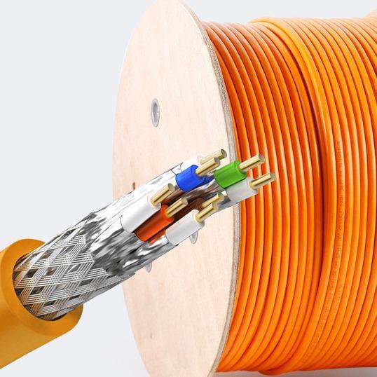 SFTP Shielded Ethernet Cable 1000MHz 10Gbps 23AWG Pure Copper