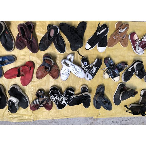 Wearable Second Hand Clothes And Shoes First Grade Used Canvas Shoes