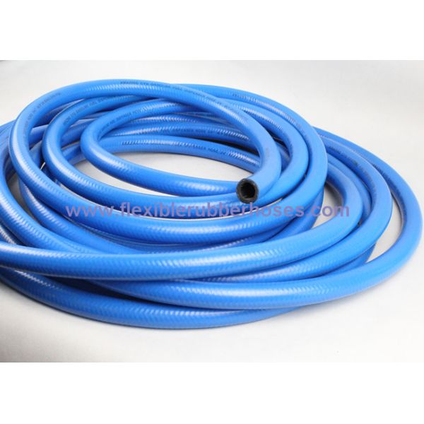 ID 3 / 4 Inch Blue Flexible Fuel Dispenser Hose Single Wire For Gas Station