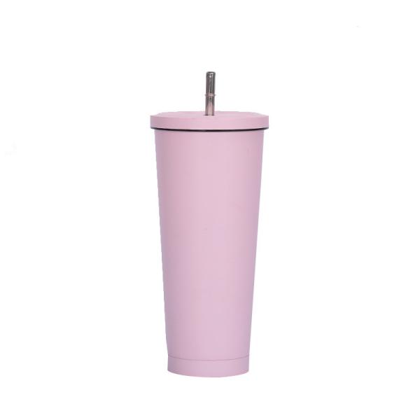 Single Wall Stainless Steel 304 Car Coffee Tumbler 750ml Colorful