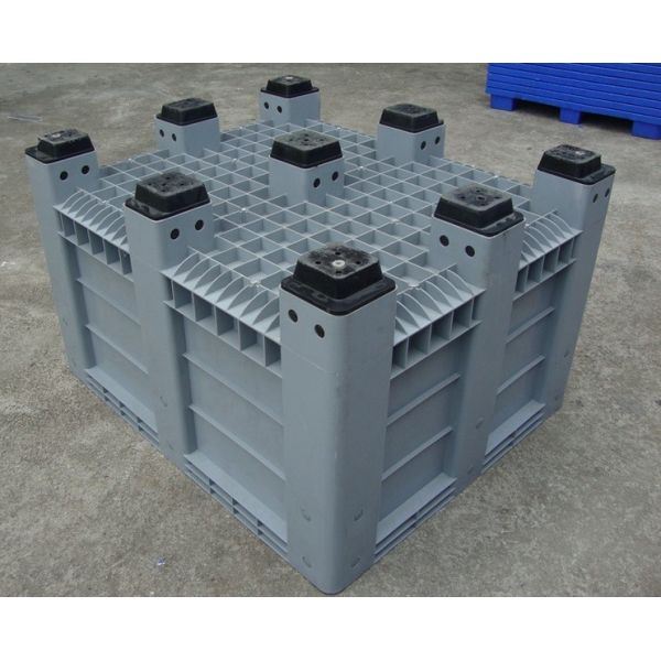1200*1000*760mm Large Plastic Pallet Box with Labeling Options and Dynamic Load 1T