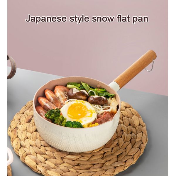 Баки кухни Multi покрашенные небольшие варя с деревянной ручкой