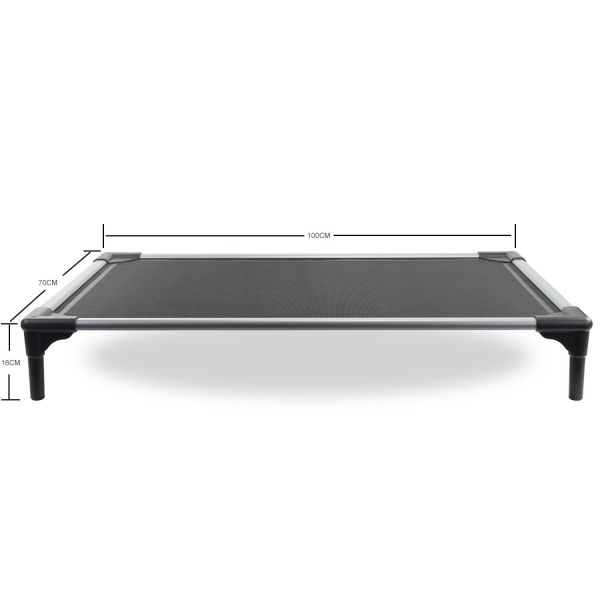 100cm Steel Framed Elevated Dog Bed 16cm Outdoor Cooling