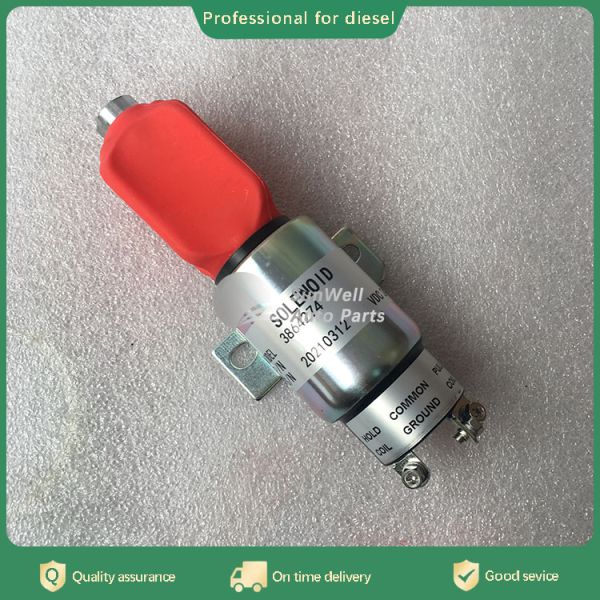 24V Fuel Pump Shutoff Solenoid Valve 3864274 for 4BT 4B3.9 Engine Parts