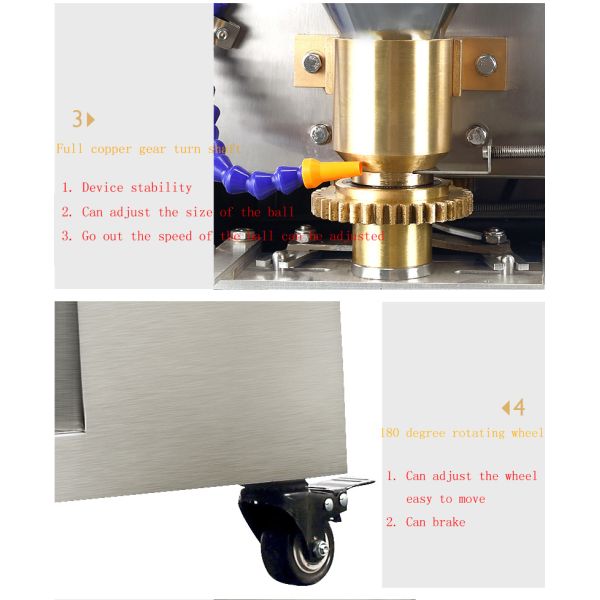 Шарик фаршированного мяса нержавеющей стали автоматический формируя машину 1000*400*400мм