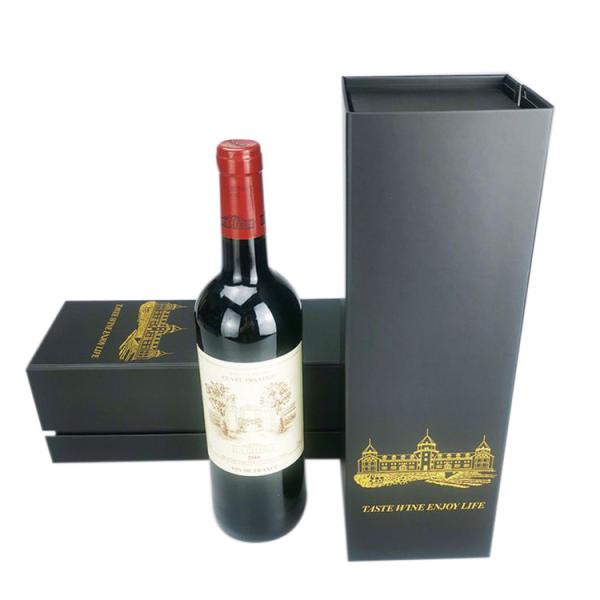 caixas de presente da garrafa de vinho de 160x120cm, caixa de presente magnética de 4C CMYK Xl
