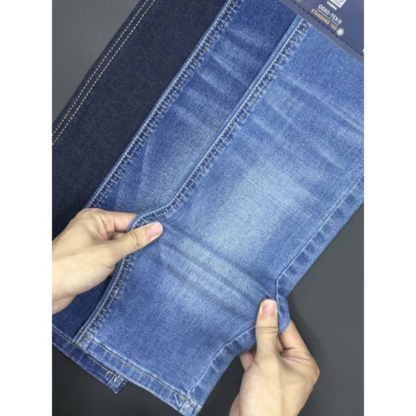 Dark Blue Medium Weight Denim Fabric 11.3oz Garment Denim For Modern Jeans And Daily Apparel