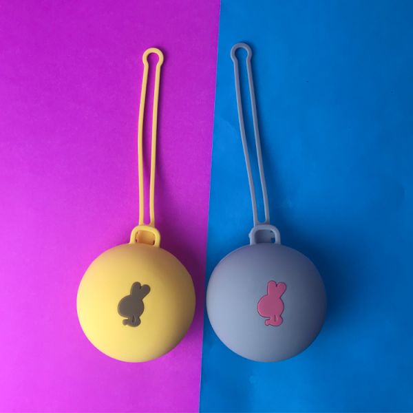 Silicone Baby Teether Baby Pacifier Container Anti Dropping  Bpa Free Baby Pacifier Clip Holder