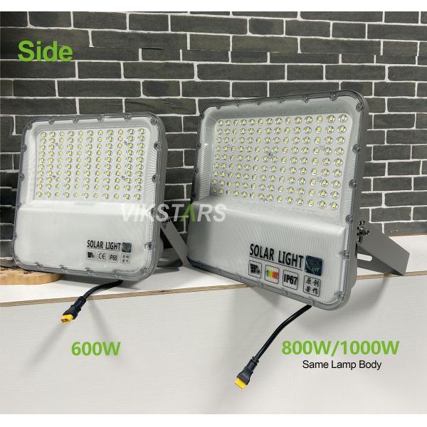 600W 800W 1000W Lumières solaires pour stades de sport en plein air IP66 étanche