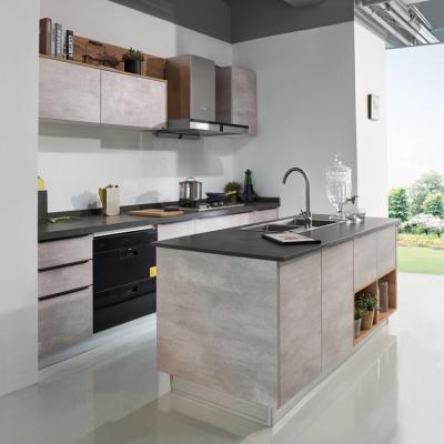 Pintura/melamina luxuosas da laca que termina armários de cozinha modulares