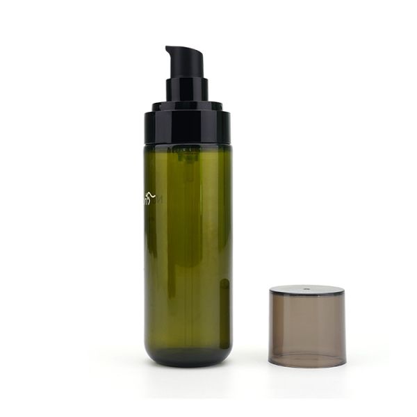 Green PET Empty Lotion Bottle SGS Approved Cosmetic Plastic Bottle Customizable Skincare Packaging
