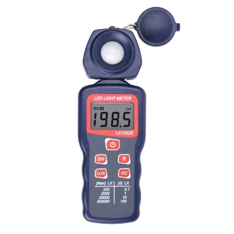 LX1332E Digital LED Lux Meter with 0.1lux Resolution 200,000lux Range