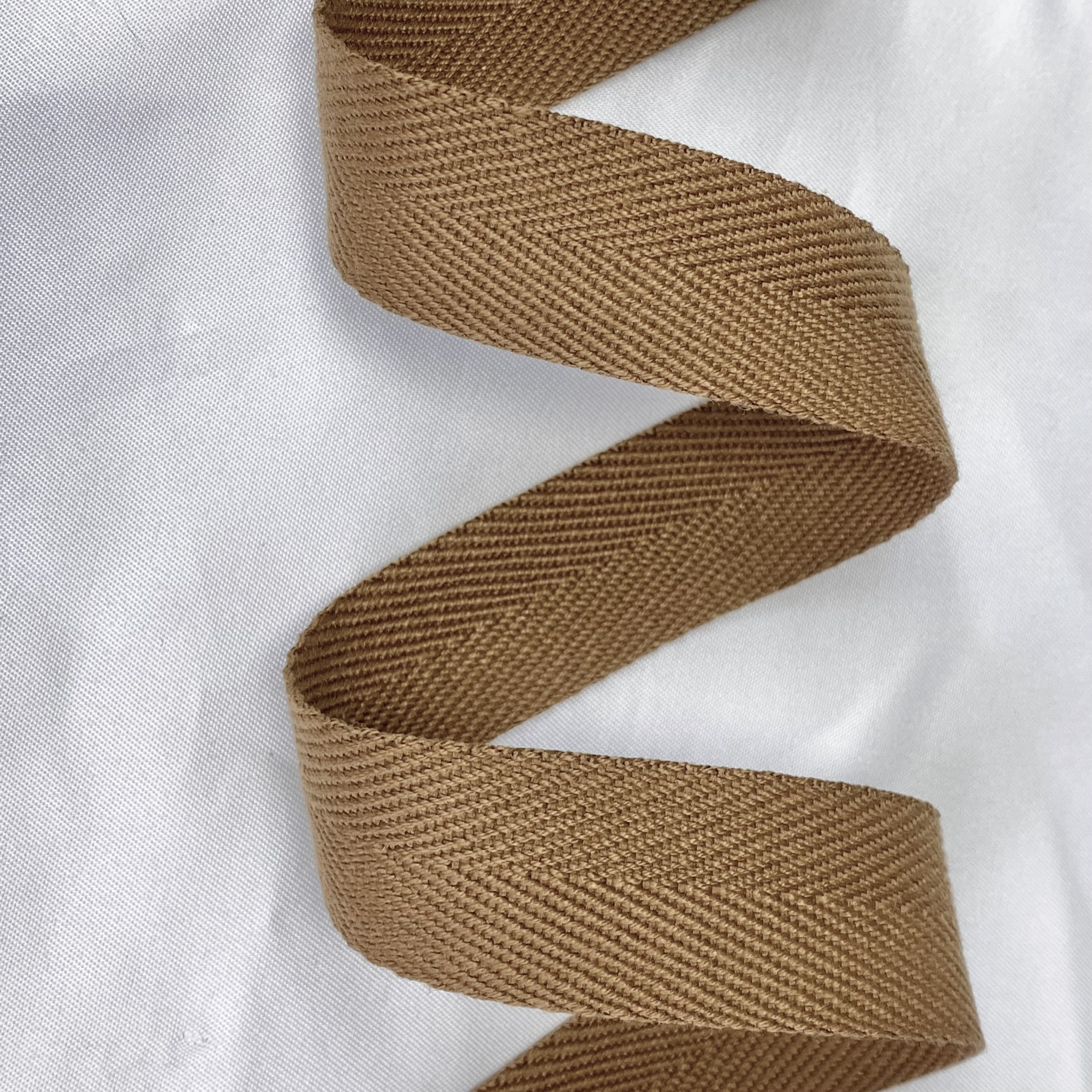 Herringbone polyester-cotton webbing Various colors Backpack strap Belt Handbag strap