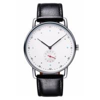 OEM Retro Style Mens Digital Watches 40mm Case Size Leather Sport Watch Bands
