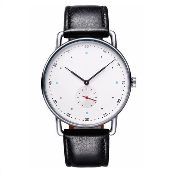 OEM Retro Style Mens Digital Watches 40mm Case Size Leather Sport Watch Bands