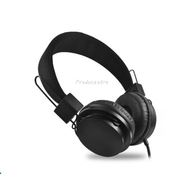 HIFI sound true stereo wired earphone headphone headset with over ear ear cushion ear pads