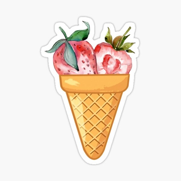 Custom Waterproof Food Kiss Cut Stickers For Ice Cream Van Truck