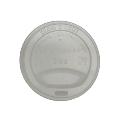 Biodegradável PLA tableware CPLA tapa 90mm personalização disponível