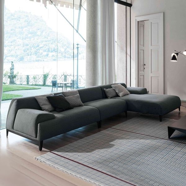New Design Fashion Modern Italy Fabric Big 3 Seater Sofa