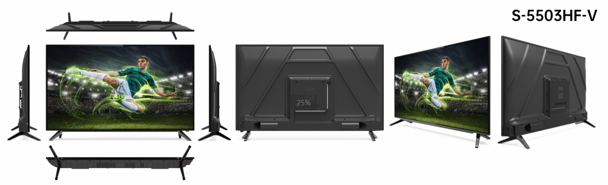 Multi Media 55 Inch Smart LED TV Intelligent Color Adjustment 4K With Wifi