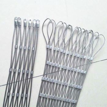 Woven Interlocking Wire Mesh Bag Stainless Steel 1.2mm Rope Diameter