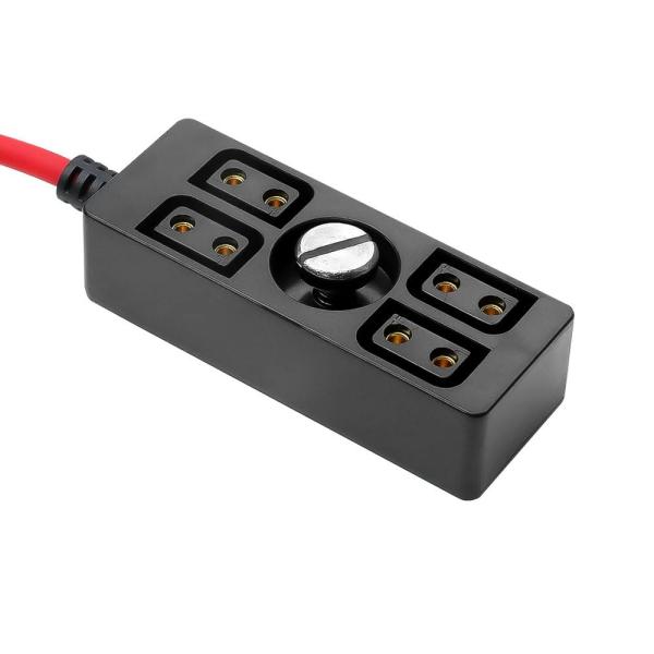 Alvin's Cables Smart D-tap Power Splitter Cable, Smart Dtap mâle à 4 ports DTap femelle Splitter Hub câble d'alimentation tressé pour ARRI rouge Teradek petit HD petit Rig V-monté par une batterie 40cm/15.7 pouces