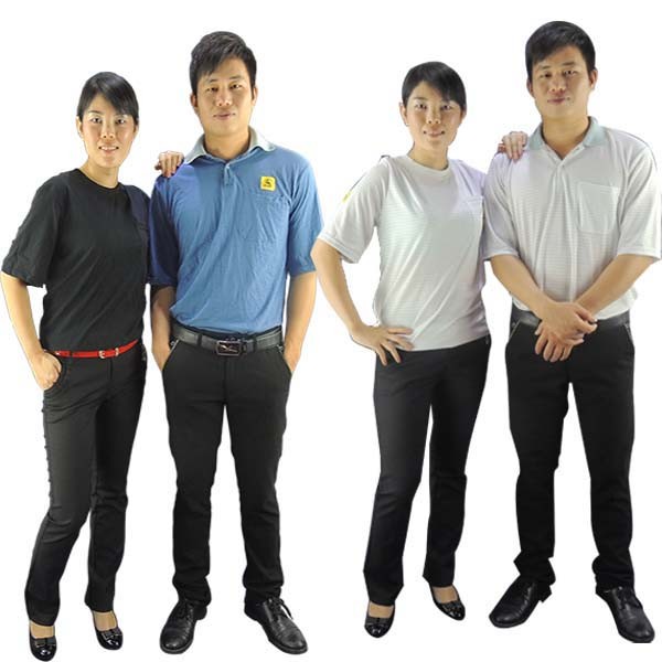 2.5mm Grid 98% 99% Polyester Antistatic ESD Coverall