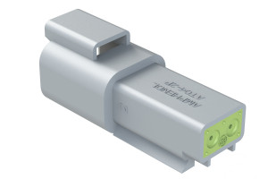 Genuine In Stock AT04-2P Male Cable Connector, Rectangular Connector for automotive wiring and general circuit connection projects