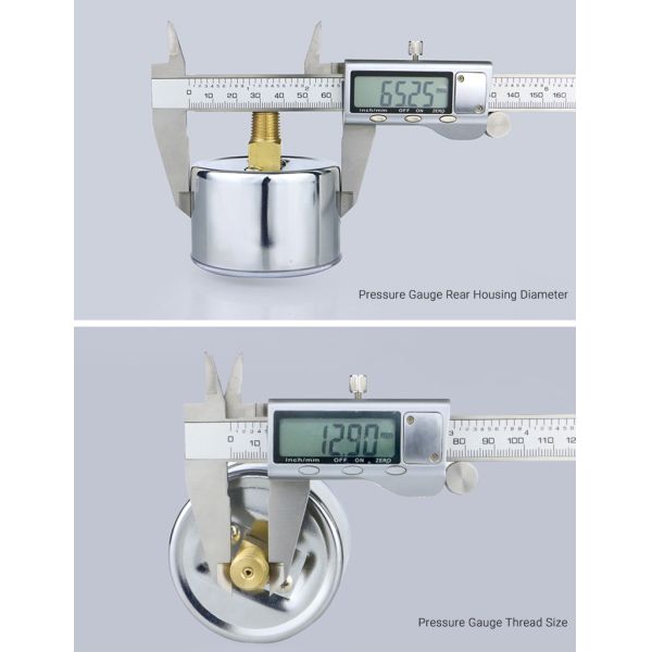 Excellent 2.5 Inch Pressure Meter for 62.5mm Nominal Diameter and Customized Support