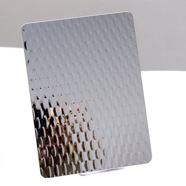 PVD Color 316 Stainless Steel Sheet Metal 5mm Stamped Decorative Wall Paneling