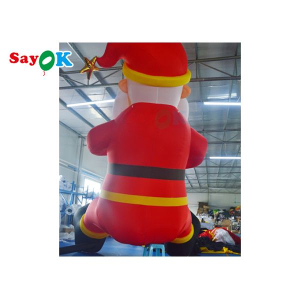 Сидячий рекламный стежок раздувных на открытом воздухе рождественских украшений