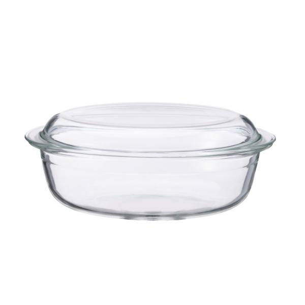 Modern Large Glass Casserole Dish With Lid Microwavable Heat Resistant