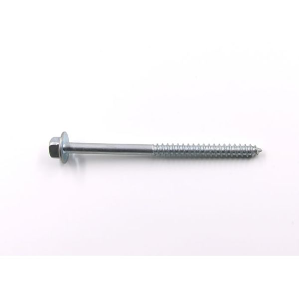 Zinc Plated Q195 Steel Wood Screws , Flange Hexagon Head Wood Screws