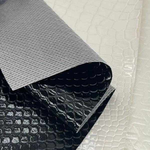 PVC Synthetic Leather Phone Case Furniture Craft Sparkly Shiny Embossed Style with Stretch Feature Waterproof Lining for Sofa