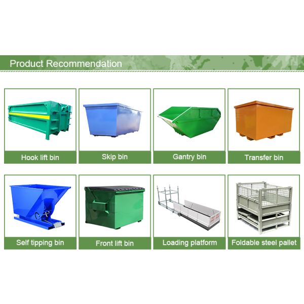 Construction Waste Disposal Trailer Skip Bin