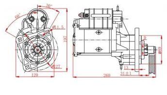 Agricultural Using Automotive Starter Parts Fit Renault Deutz 17074 18026 0117 9318/0118 0805
