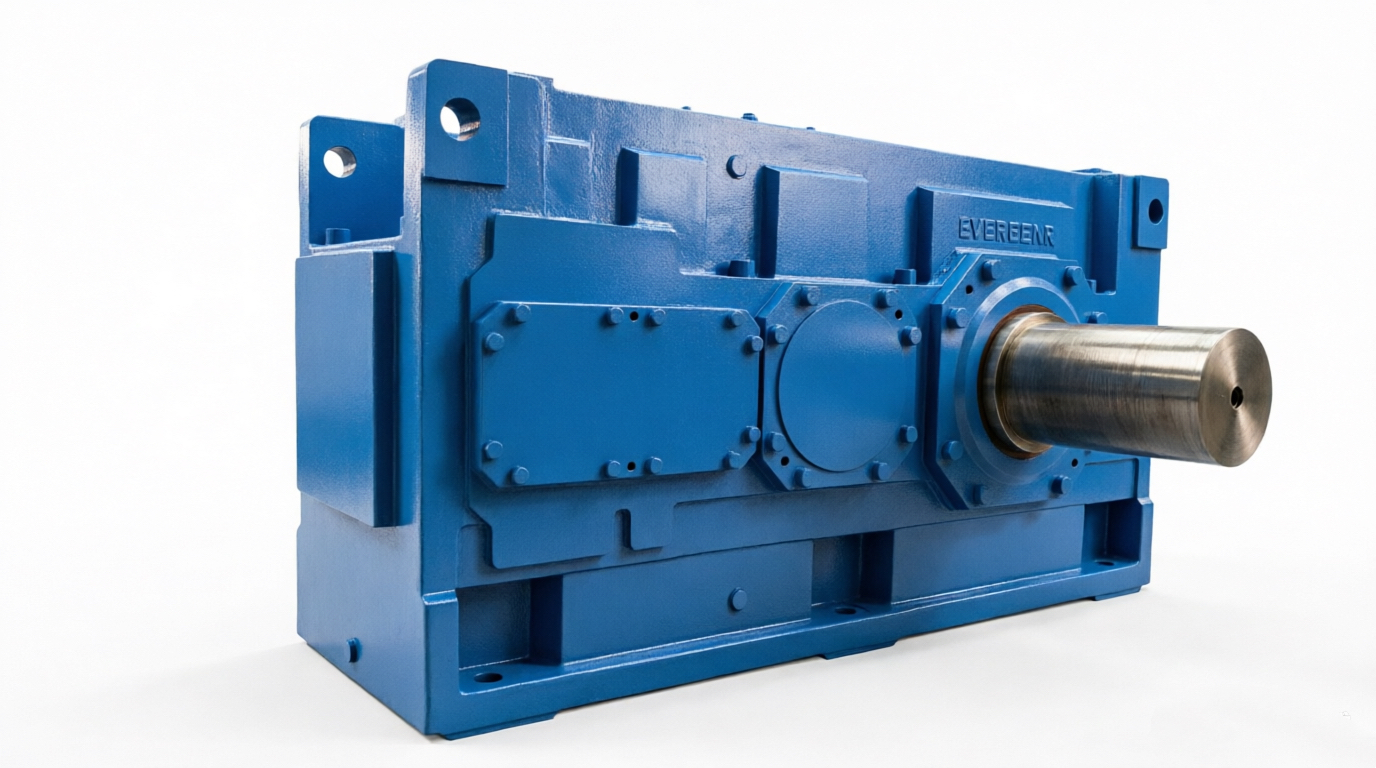 EH.SH Series helical gear parallel shaft industrial gearbox with output solid shaft