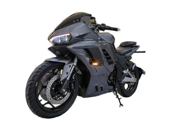 Powerful 72V 3000W Mid Motor Lithium Battery Electric Racing Motorcycle with 12inch Tire