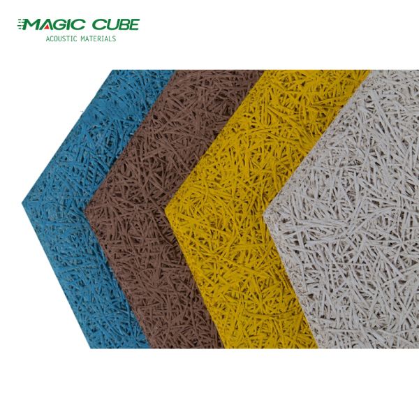 Lightweight Wood Wool Board Ceiling For Office Building Soundproofing