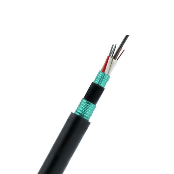 72 núcleos Cable blindado de fibra óptica GYTS53 Cable blindado de tubo suelto enterrado directo