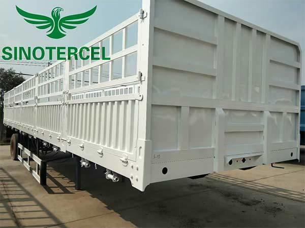 3 Axes Fence Cargo Semi Trailer 40 Ton 40 Foot Semi Trailer