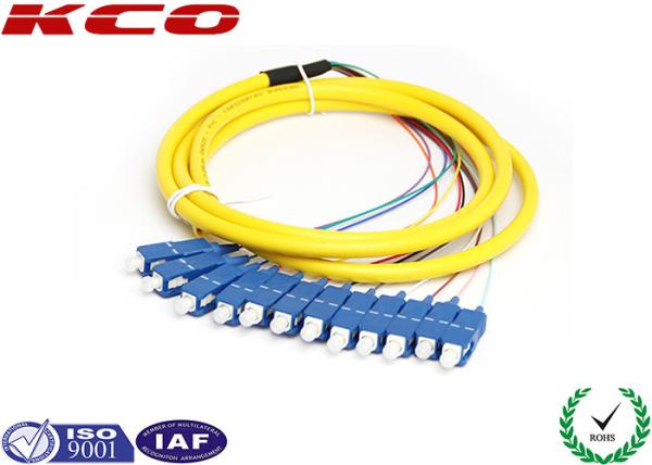 12 Fiber SCUPC Pigtail / Multi-fiber Optical Fanout Pigtail / SC Pigtail / SM MM Pigtail