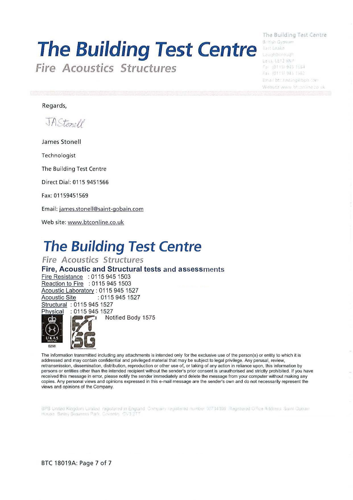 Guangdong Bunge Building Material Industrial Co., Ltd Сертификации