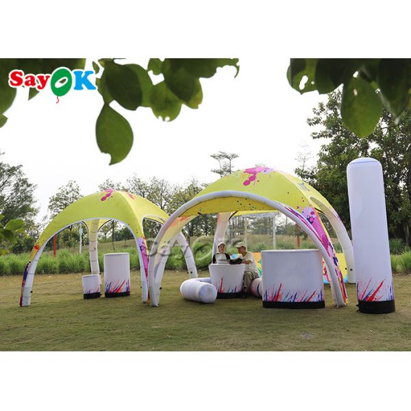 Inflatable Lawn Tent Waterproof Oxford TPU Inflatable Air Spider Dome Tent