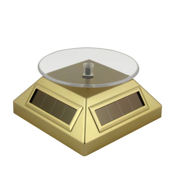 Rotate 360 degree under natural light in the daytime ABS Solar rotary display holder